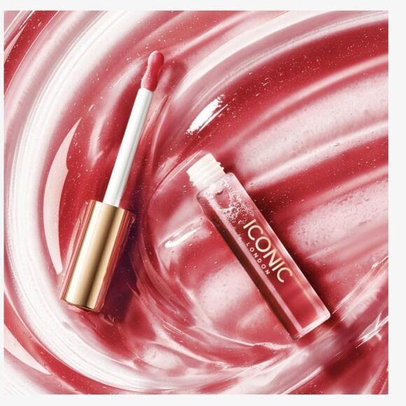 Iconic London Lustre Lip Oil in One to Watch treatment, gloss, plumps NEW - Picture 5 of 6
